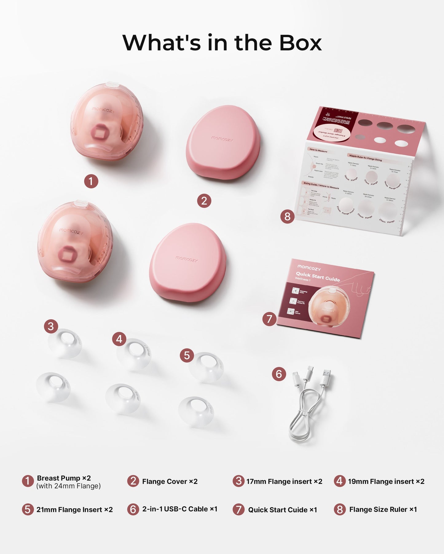 Momcozy Wellness 1 Warm-Massage Wearable Breast Pump - W1