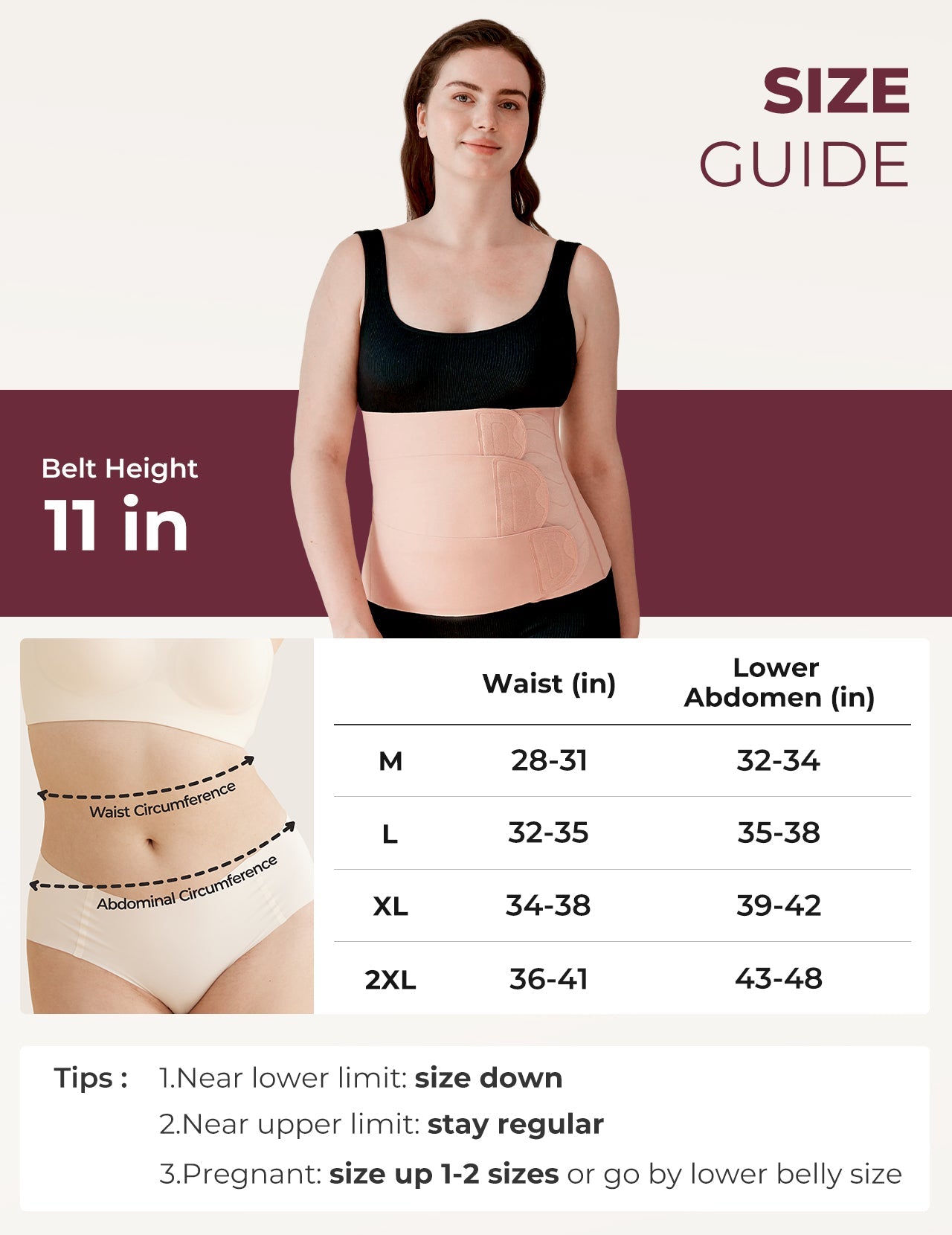 Postpartum Essential Kit:Postpartum Belly Wrap + Nursing bra
