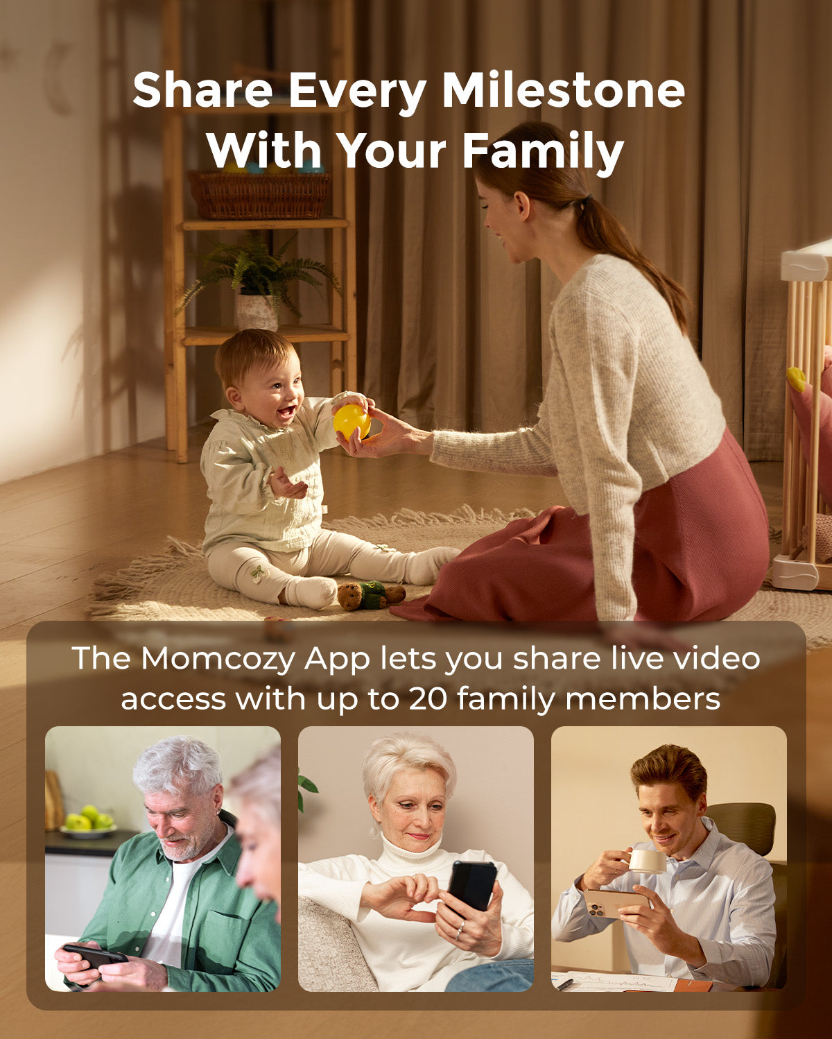 Momcozy 5-Inch Dual-mode Smart Baby Monitor-BM04