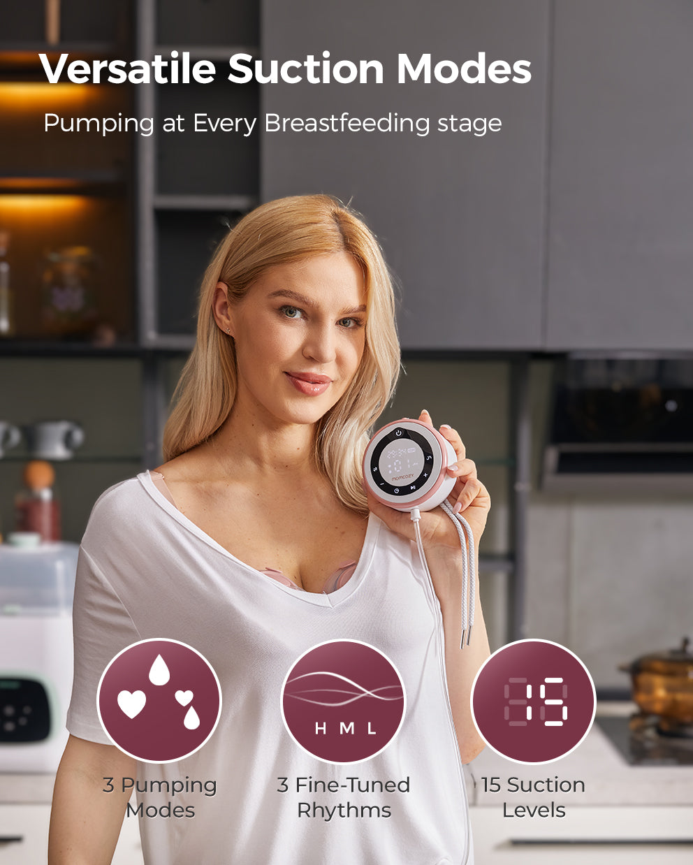 V1 Pro Bra Bundle: V1 Pro Breast Pump and US. Cotton Nursing Bra
