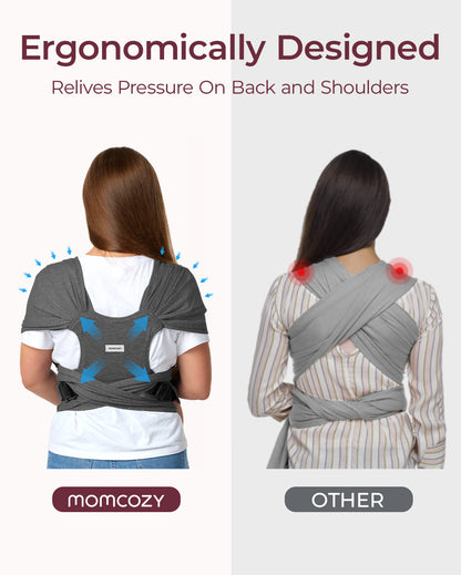 Easy to Wear Hands Free - Baby Wrap Carrier