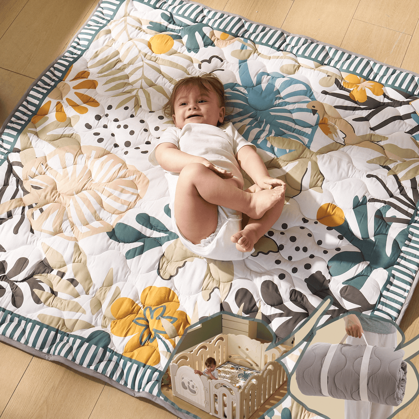 Baby Portable Playmat - Green Forest