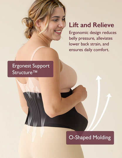BumpEase Ergonest Maternity Belly Band - Black Color