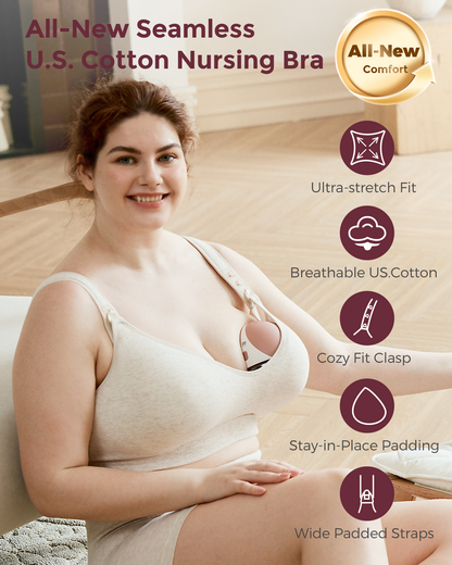 Momcozy Busty Cotton Nursing Bras