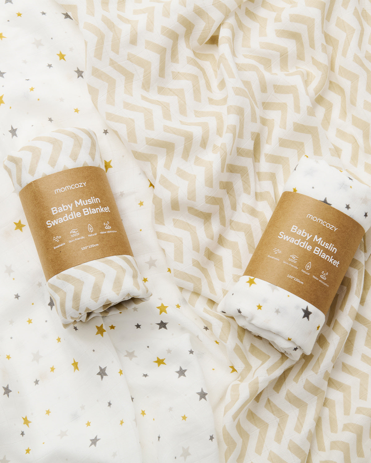 Momcozy Softness Upgrade Muslin Swaddle Blankets