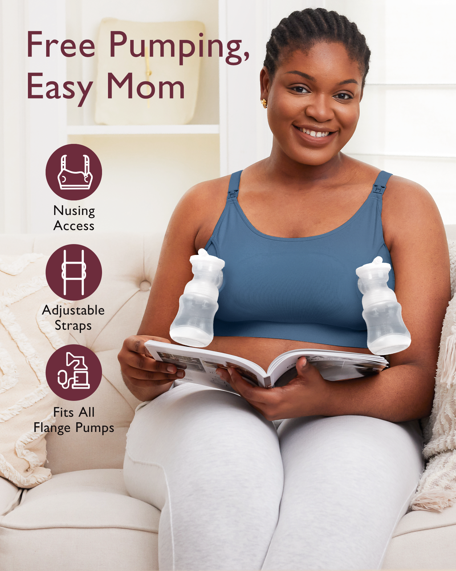 Original Hands-Free Pumping Bra | New Color
