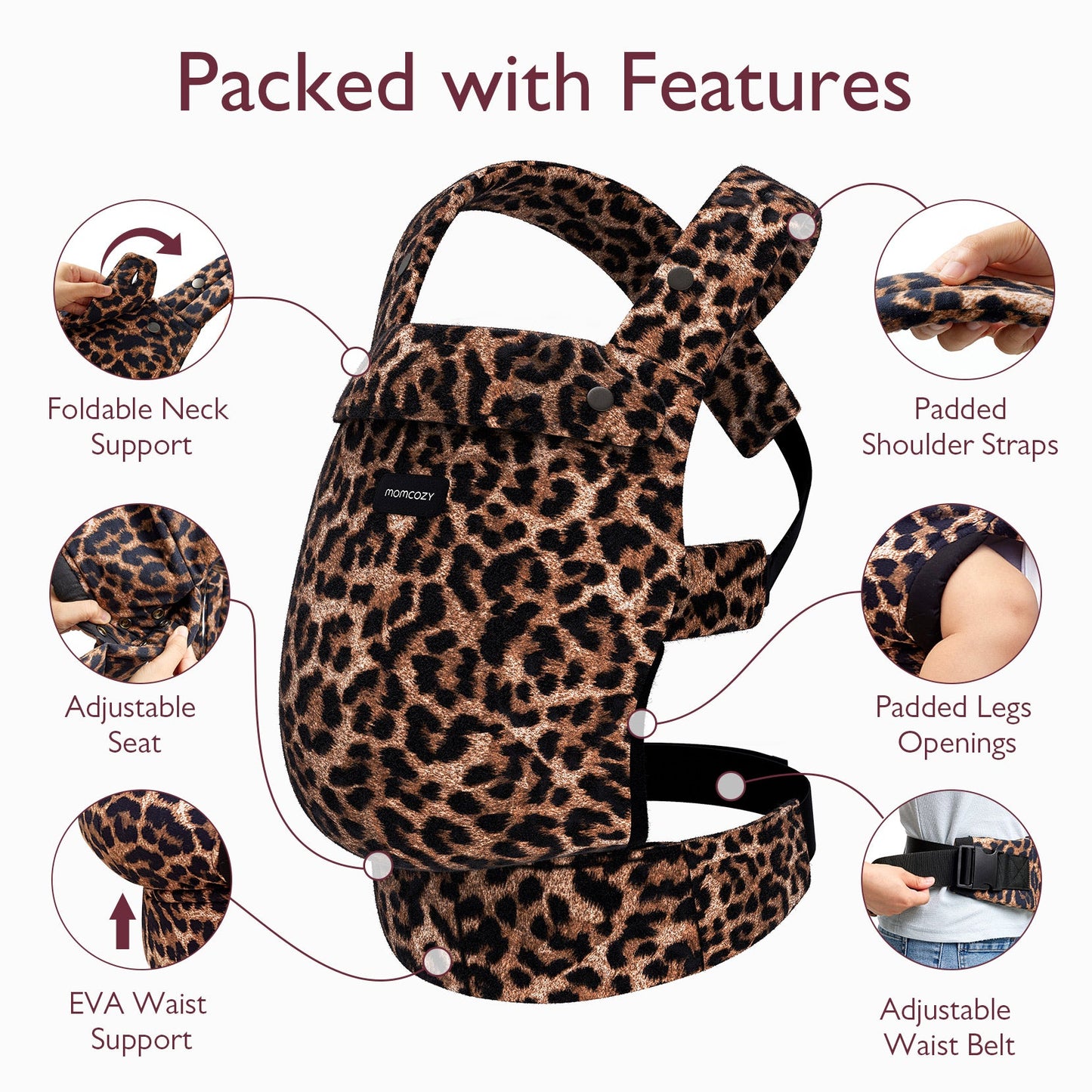 PureHug Baby Carrier -  Leopard