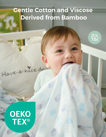 Momcozy Best Wishes Softness Swaddle Blankets -  Innocence
