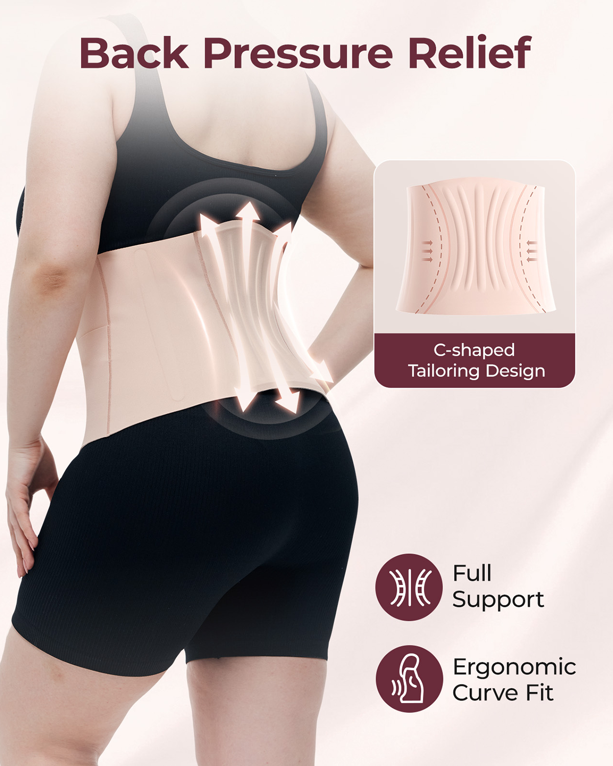 Momcare Bundle: PureHug Baby Carrier Khaki Color and Postpartum Petite Belly Band