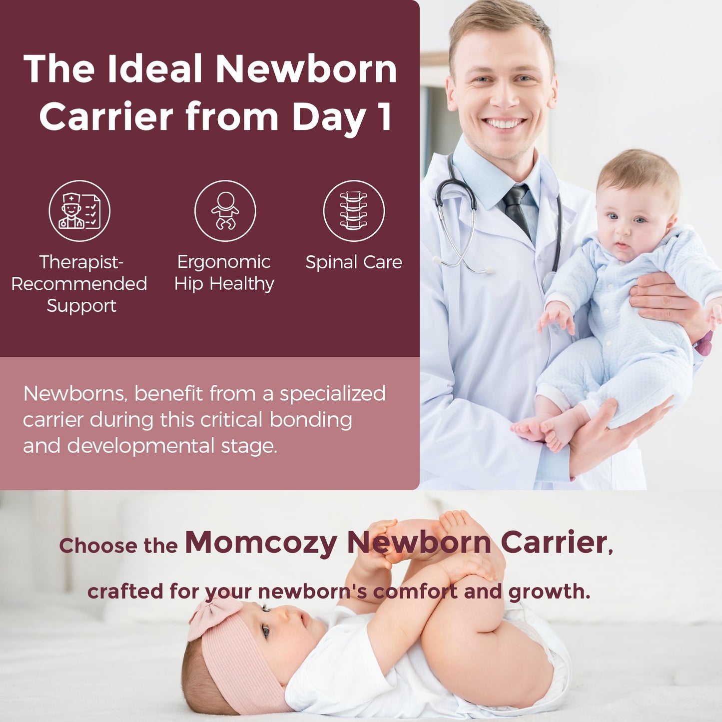 Momcozy Baby Carrier with Sunshield