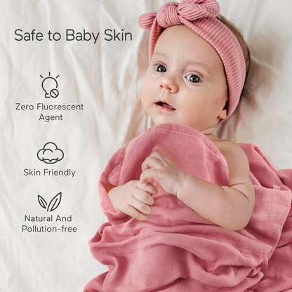 Momcozy Softness Swaddle Blankets -  Light Green (4 Pack)