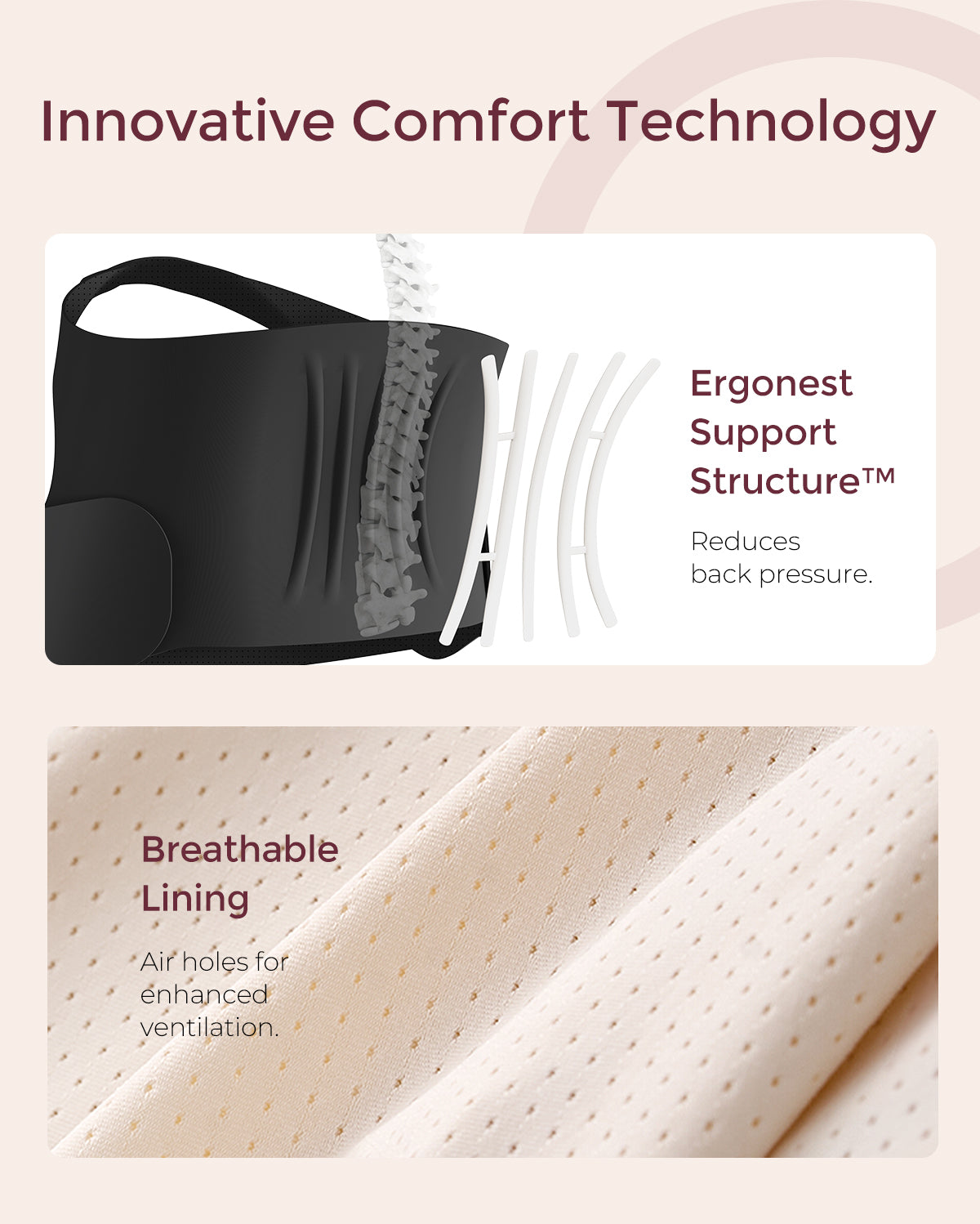 BumpEase Ergonest Maternity Belly Band - Black Color