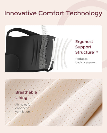BumpEase Ergonest Maternity Belly Band - Black Color