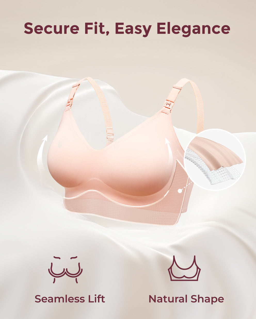 Postpartum Essential Kit：Postpartum Belly Wrap + Nursing bra