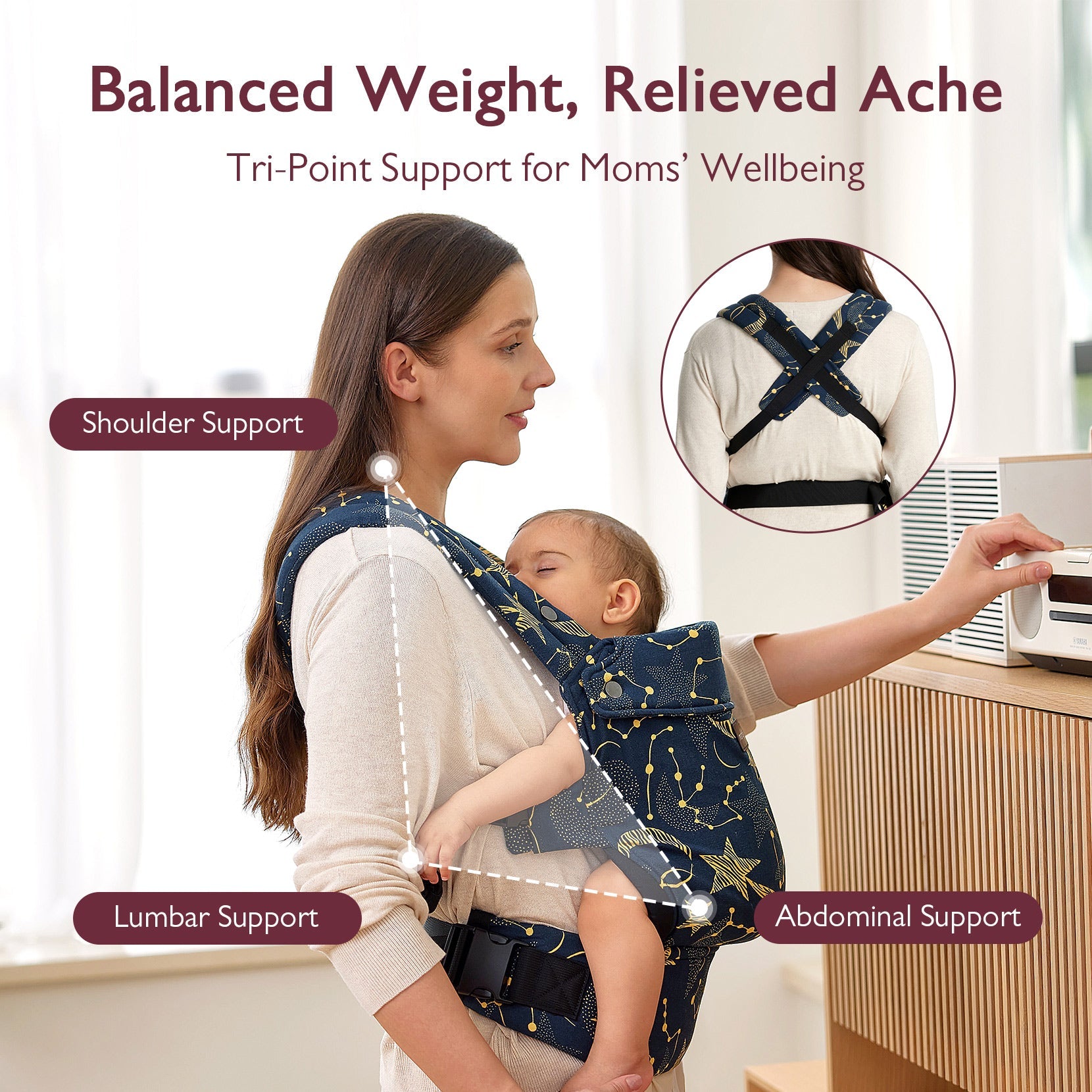 PureHug Baby Carrier - Starry Night