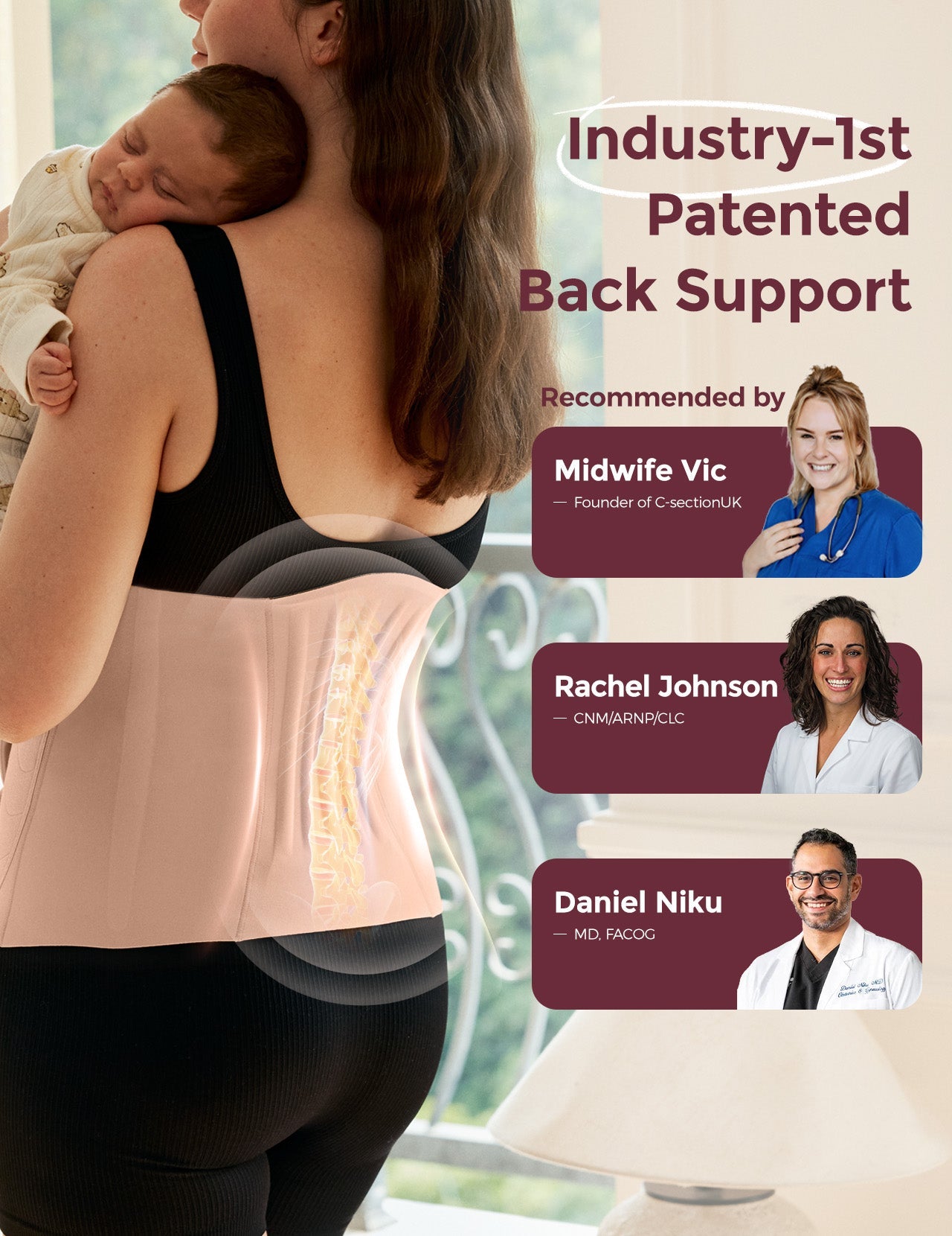 Postpartum Essential Kit：Postpartum Belly Wrap + Nursing bra