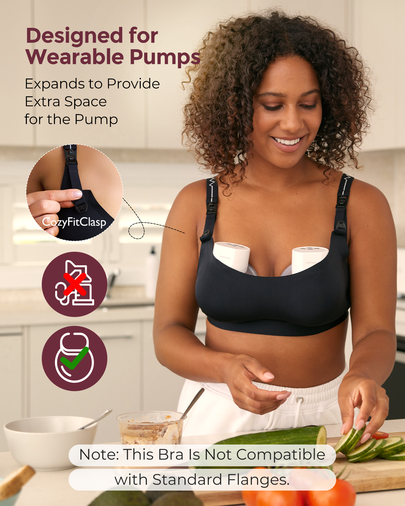Multi-Function: Wearable Breast Pump Bra
