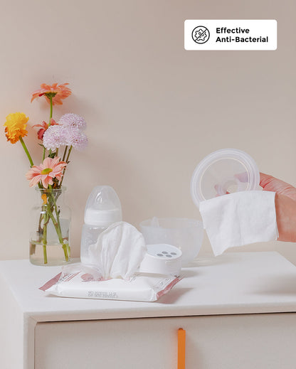 Natural Breast Pump Wipes - Safe & Convenient
