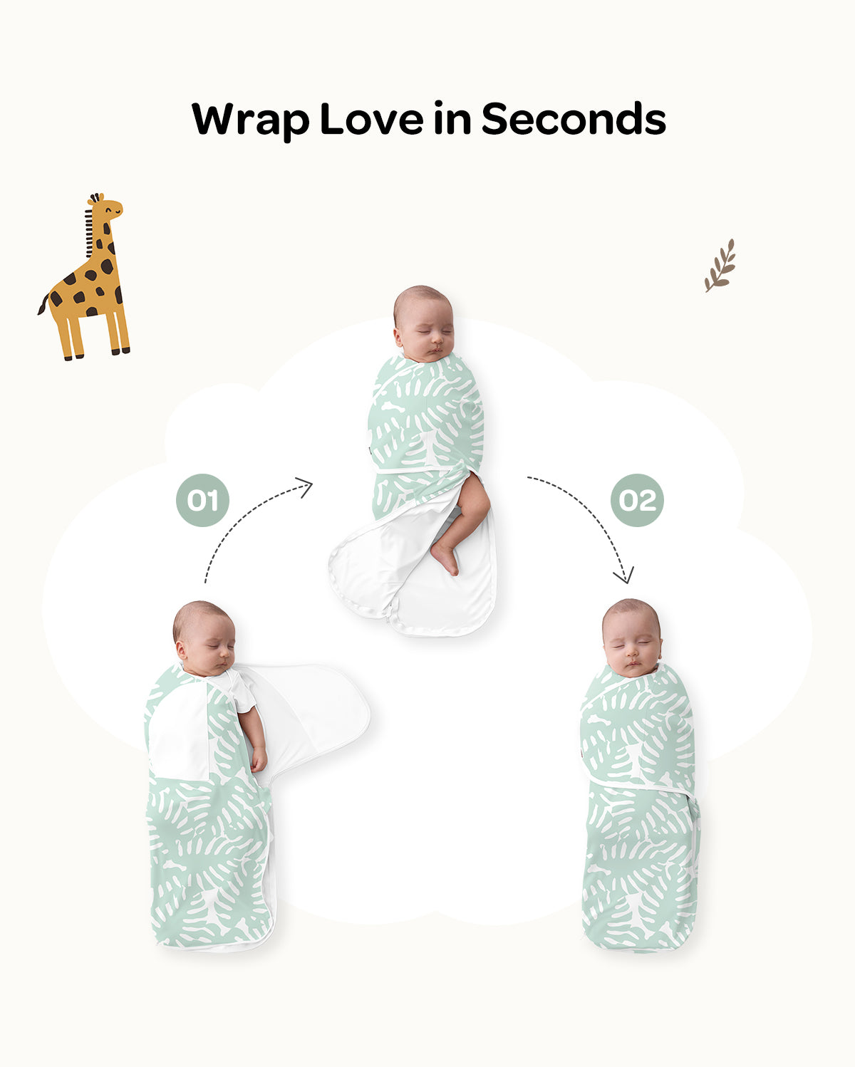 Momcozy Easy Swaddle Wrap