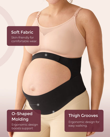 BumpEase Ergonest Maternity Belly Band - Black Color