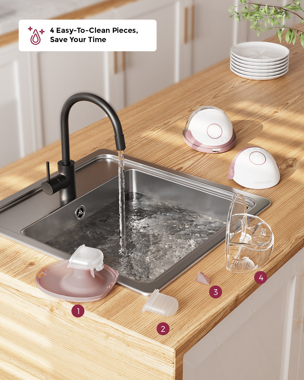 Momcozy Mobile Style™ Hands-free Slim Breast Pump | M6