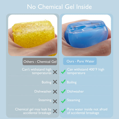 Momcozy Water Fillable Teether (Green and Pink 2 Pcs)