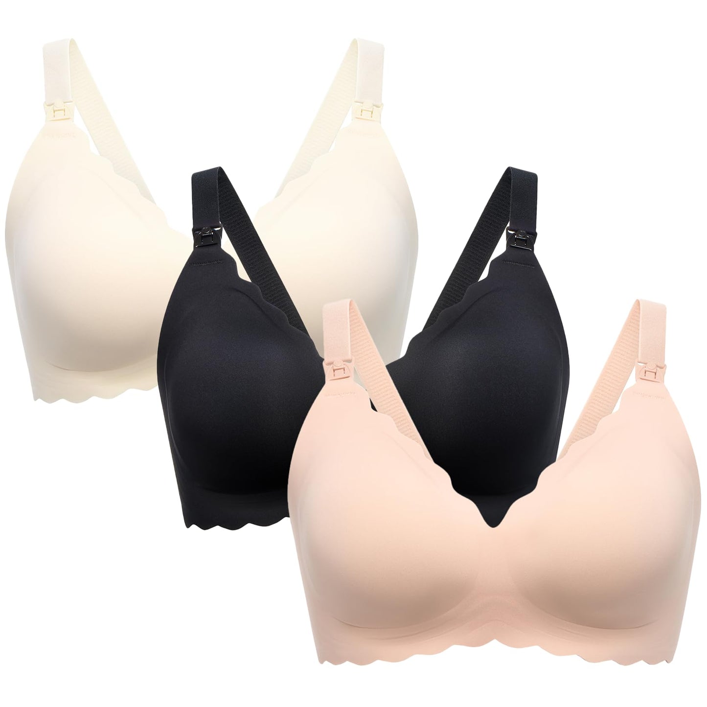 Jelly Strip - 2 Pack Seamless Push up Nursing Bra