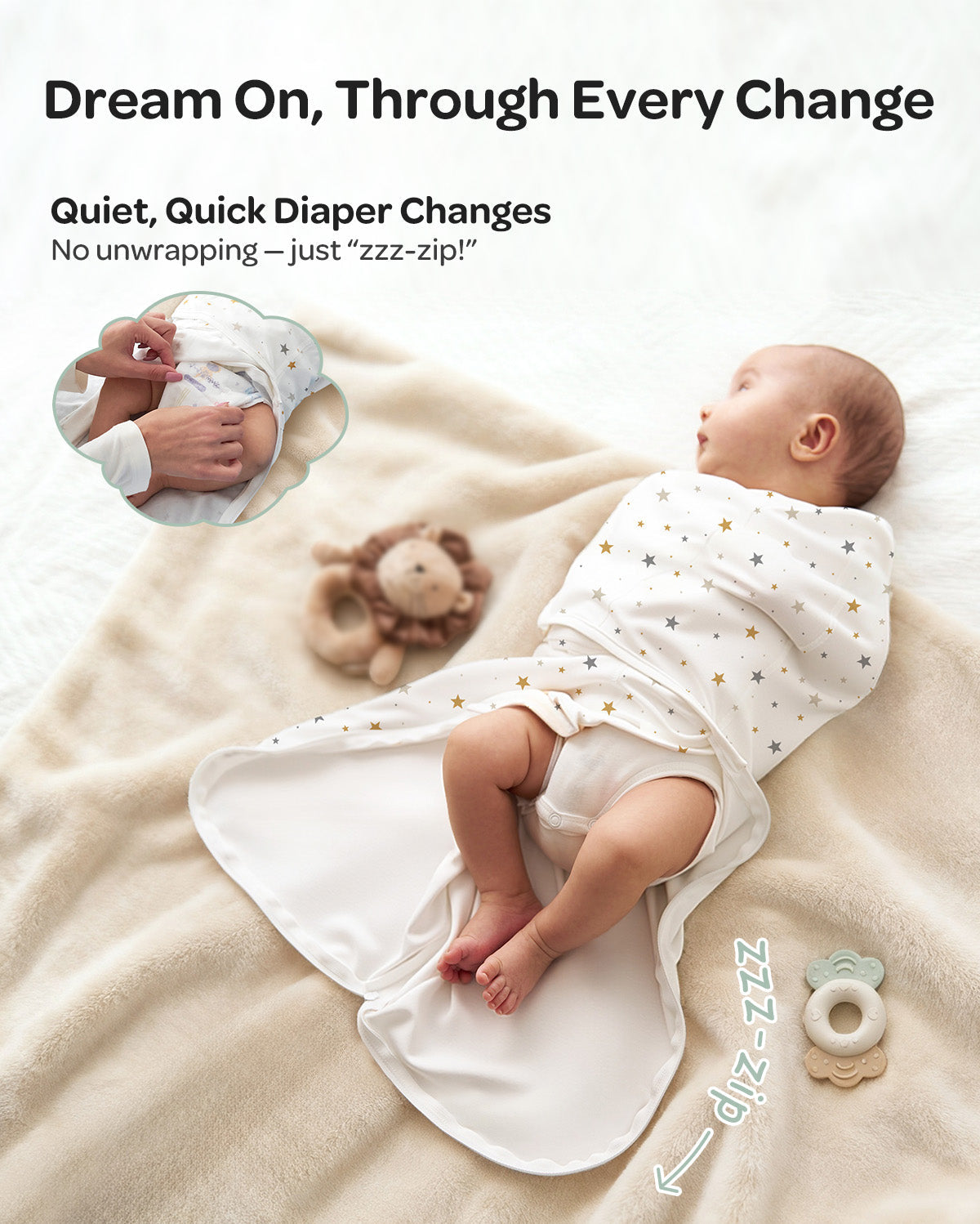Momcozy Easy Swaddle Wrap