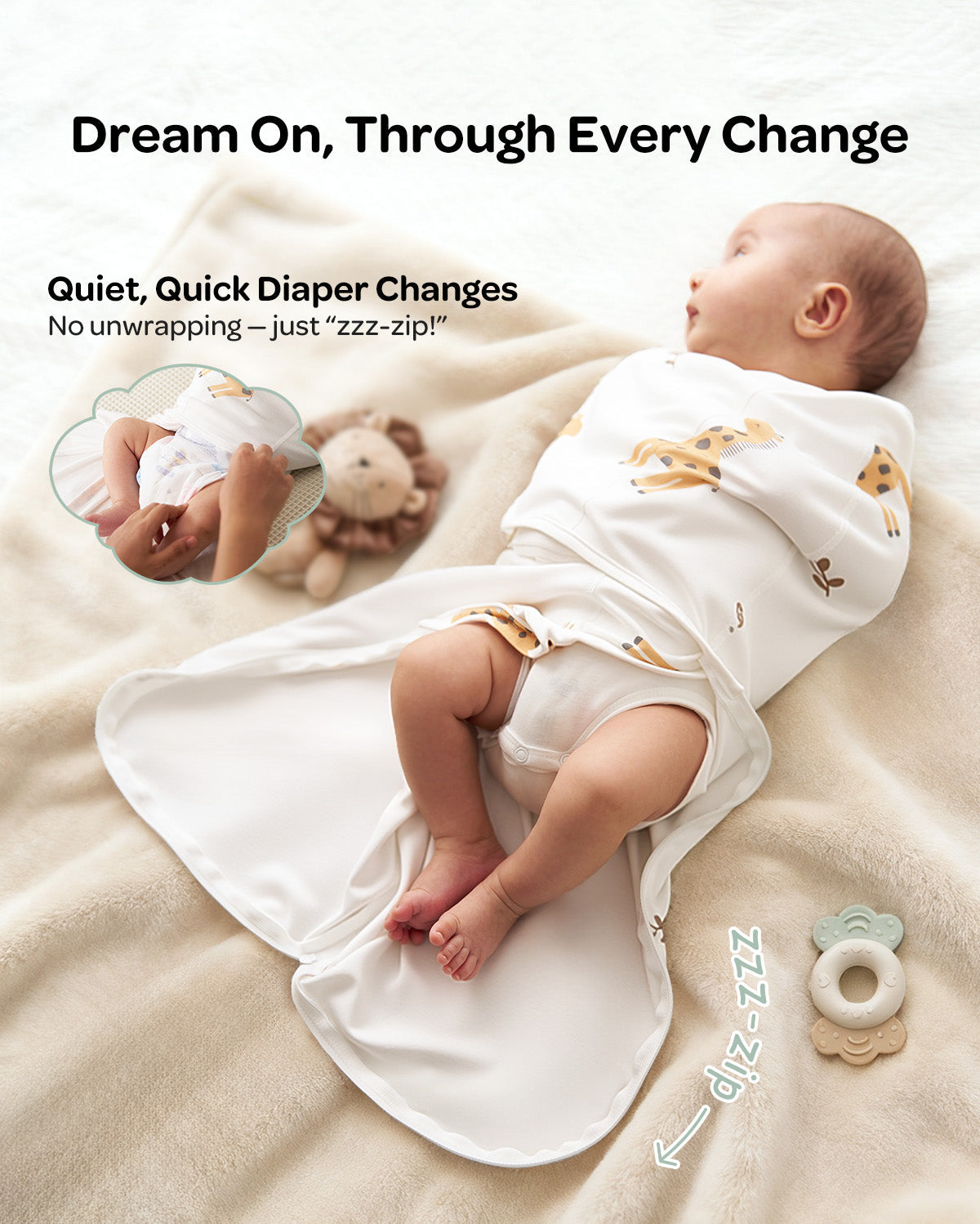 Momcozy Easy Swaddle Wrap