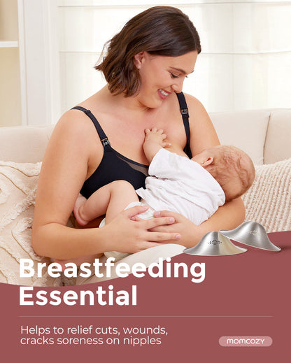 Momcozy Original 999 Silver Nipple Shields