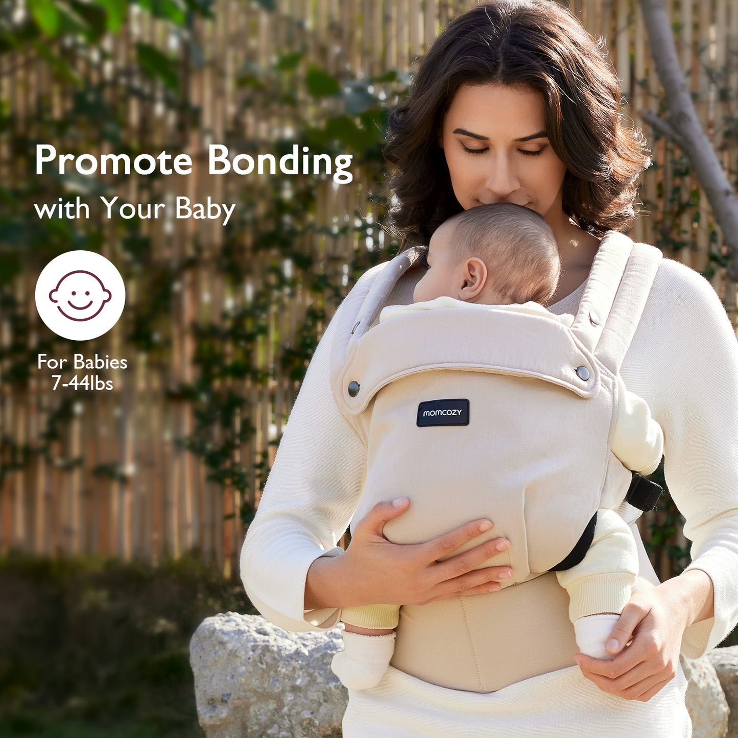 Momcare Bundle: PureHug Baby Carrier Khaki Color and Postpartum Petite Belly Band