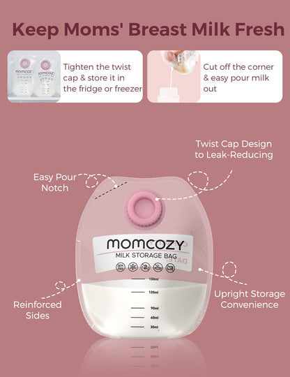 Momcozy Wearable Milk Collection Cups - for Momcozy V Series & Most Traditional Tube-Connected Electric Breast Pumps