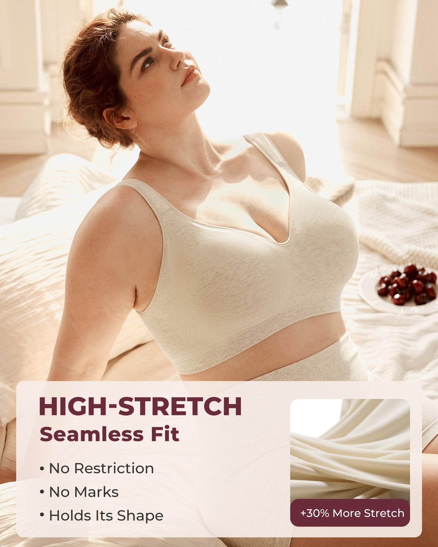 Momcozy Seamless U.S. Cotton Busty Everyday Bras