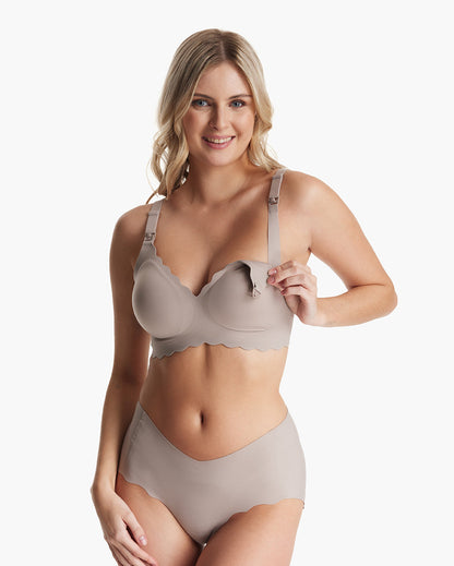 Jelly Strip - Seamless Floral Push up Nursing Bra (2 Pack)