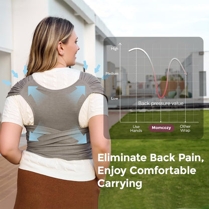 Easy to Wear Hands Free - Baby Wrap Carrier