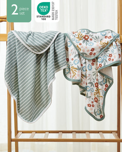 Momcozy Baby Hooded Towel - Petite Blossom, 2-Pack