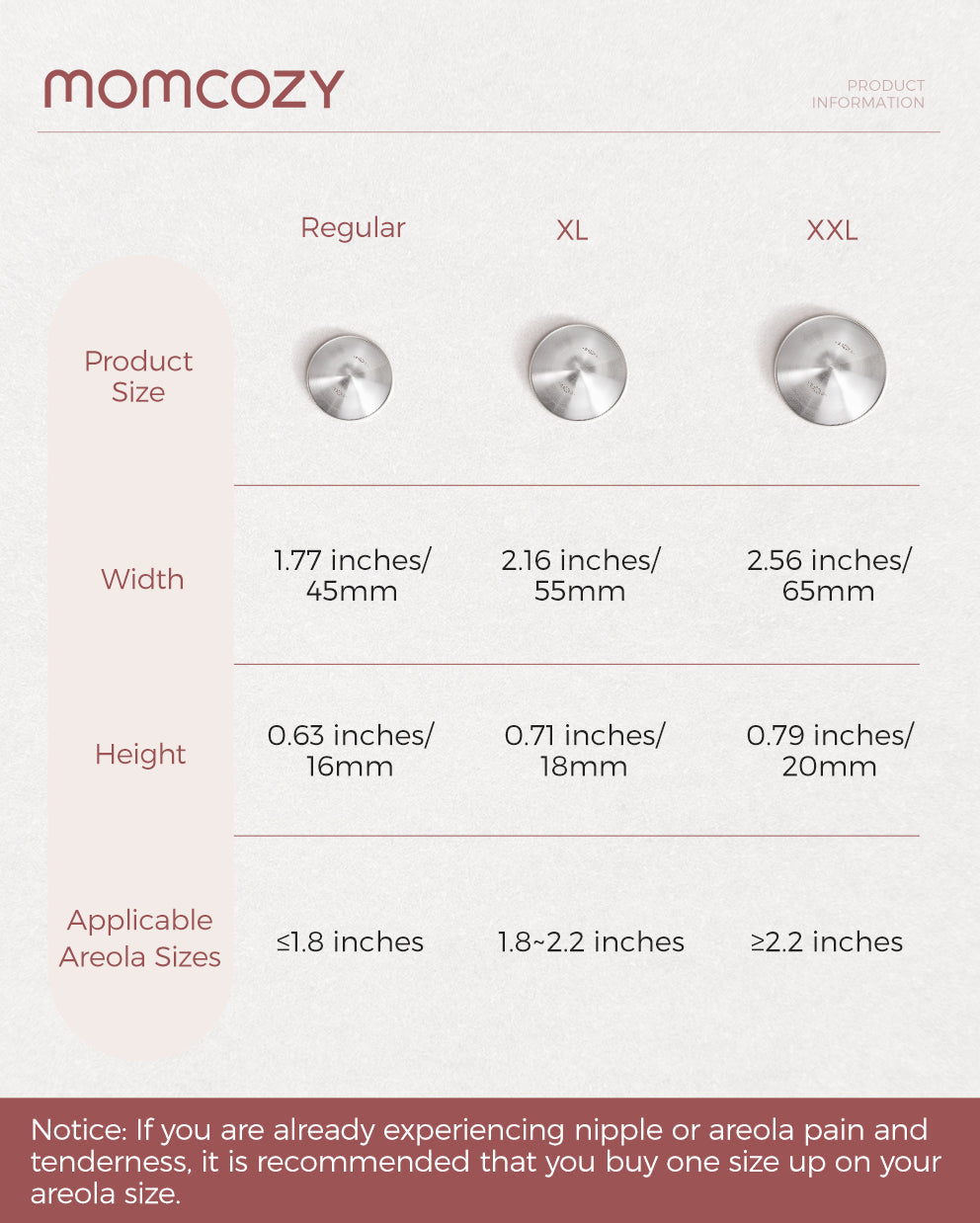 Momcozy Original 999 Silver Nipple Shields