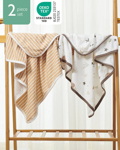 Baby Hooded Towel for Newborn Shower -  2-Pack