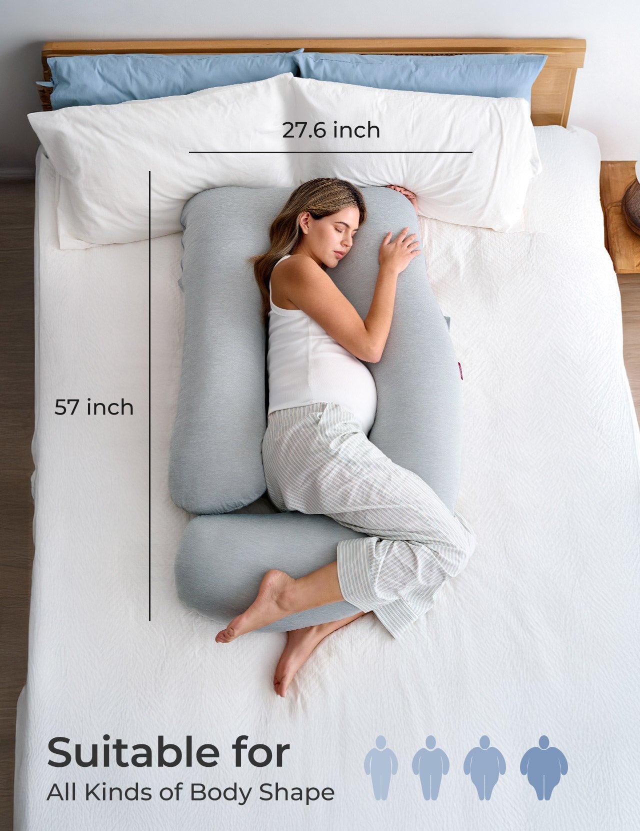 Huggable -  U Shaped Maternity Body Pillow