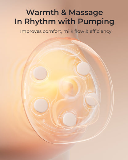 Momcozy Wellness 1 Warm-Massage Wearable Breast Pump - W1