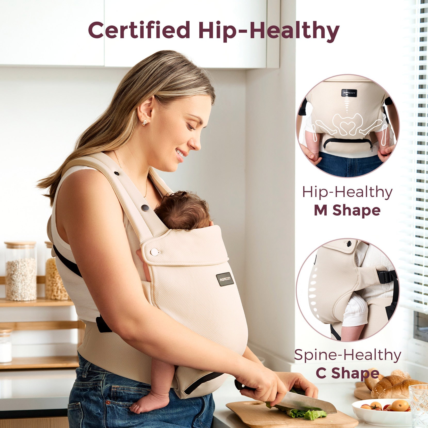 Momcozy Baby Carrier with Sunshield