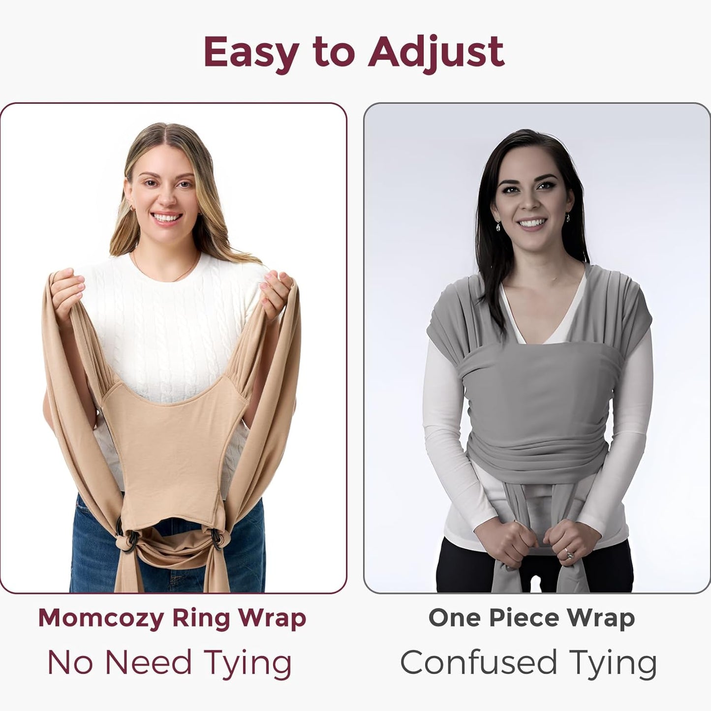 Easy to Wear Hands Free - Baby Wrap Carrier