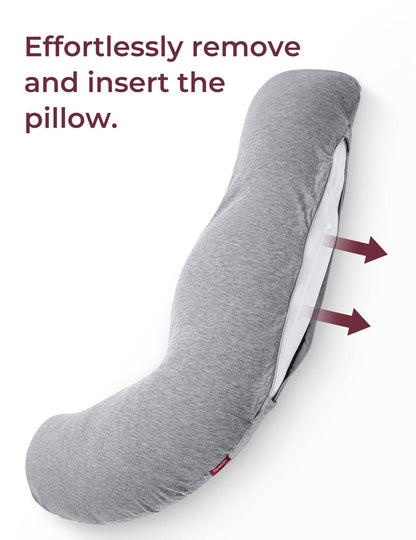 Momcozy J Shaped Pregnancy Pillow Cover