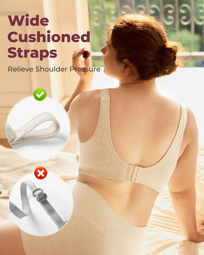 Momcozy Seamless U.S. Cotton Busty Everyday Bras