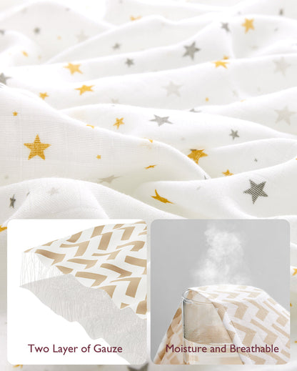 Momcozy Softness Swaddle Blankets -   Bling Star (4 Pack)