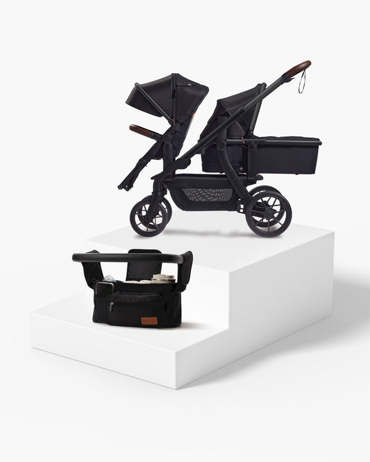 Outing Bundle: Momcozy ChangeGo Baby Stroller & Stroller Organizer with Cup Holders