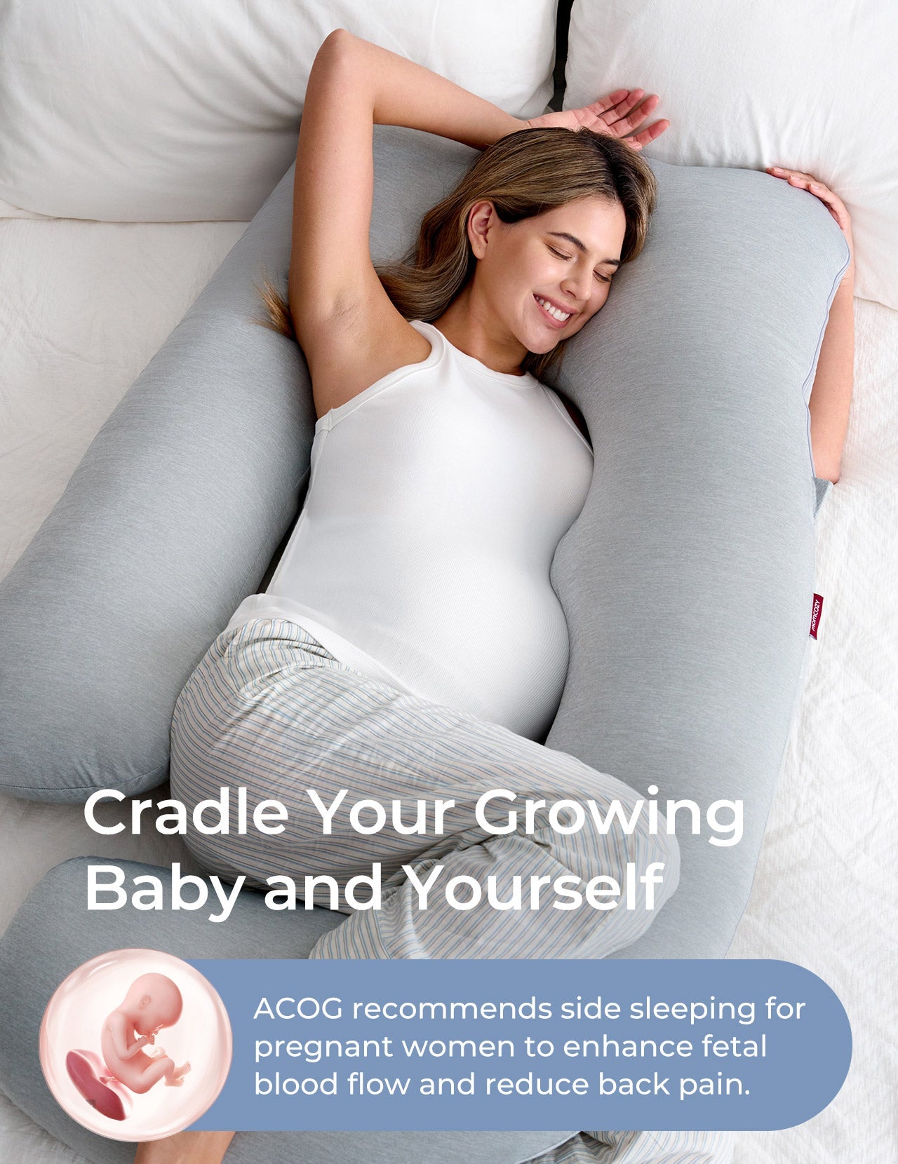 Huggable -  U Shaped Maternity Body Pillow