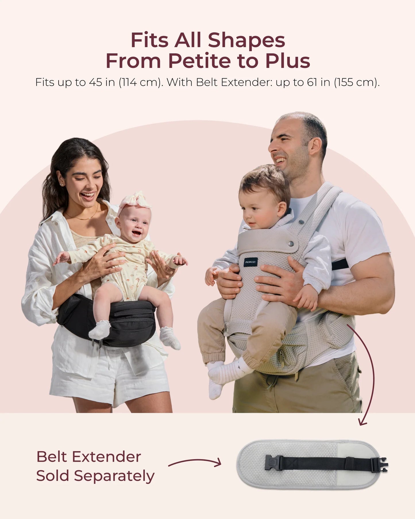 2-In-1 Hip Seat Baby Carrier