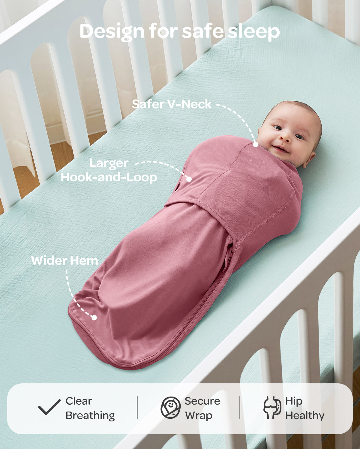 Momcozy Easy Swaddle Wrap