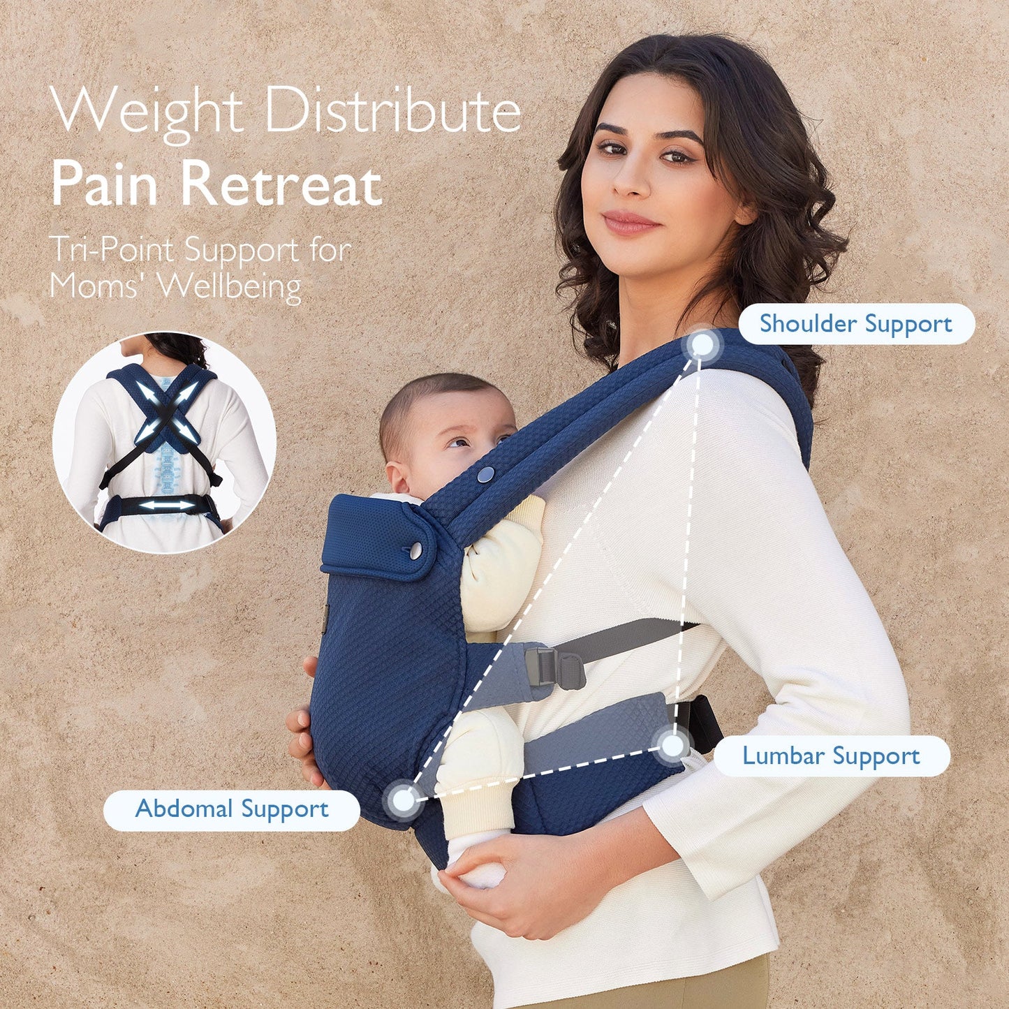 PureHug Baby Carrier - Ergonomic Cozy & Lightweight
